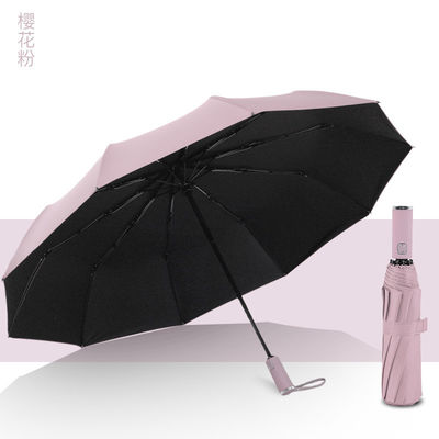 Homem de negócios grande 10 ossos guarda-chuva dupla com alça de milho e 190T tecido de nylon