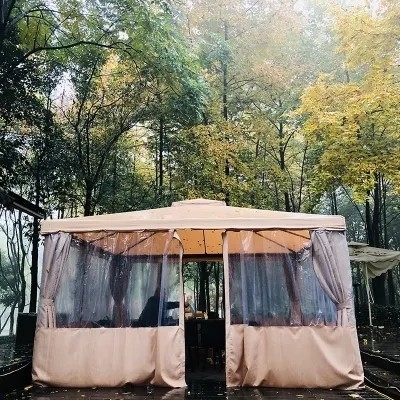 Painel Pongee Área exterior romana Telhado Restaurante Yurt Publicidade Grandes bancas pátio guarda-chuva Tenda