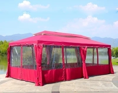 Painel Pongee Área exterior romana Telhado Restaurante Yurt Publicidade Grandes bancas pátio guarda-chuva Tenda