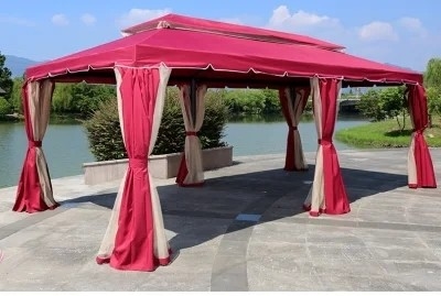 Painel Pongee Área exterior romana Telhado Restaurante Yurt Publicidade Grandes bancas pátio guarda-chuva Tenda