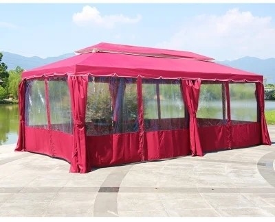 Painel Pongee Área exterior romana Telhado Restaurante Yurt Publicidade Grandes bancas pátio guarda-chuva Tenda