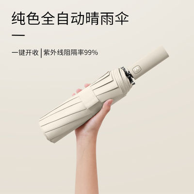 Guarda-sol automaticamente dobrável de vinil grande 12k para proteção solar e publicidade