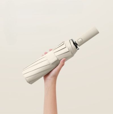 Proteção UV Paraguas automático de proteção solar com 106cm de diâmetro aberto e design dobrável