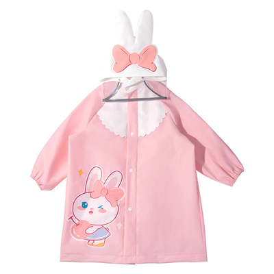 Meninas Jardim de Infância Largo Pantalão de chuva de borda com lindo desenho animado de coelho Design material EVA