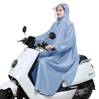 Adultos Oxford Long Raincoat Moda única Adequado para Bicicletas Elétricas e Motocicletas