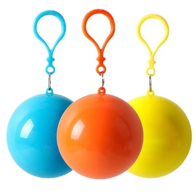 Rainwear Pacote de chuva Bola para pessoas Produtos de viagem Rain Cover lindo casaco de chuva