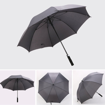 Minimalista Design estilo Auto aberto 30 polegadas resistente ao vento Pongee guarda-chuva de golfe com logotipo de impressão