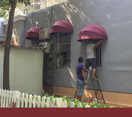 Estruturas de alumínio de liga comercial para janelas e portas à prova de vento
