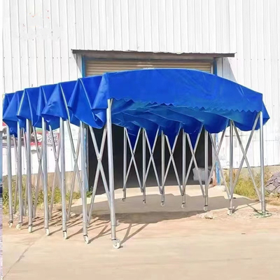 Parque de estacionamento de automóveis ao ar livre com cobertura retrátil Garagem com armazenamento de eventos de empurrão e puxa