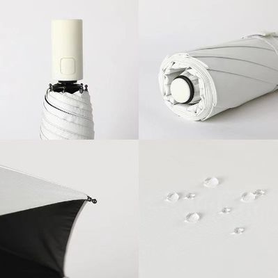 Homens e Mulheres Compacto Tripla Folding Fibra de Vidro Quadro Sol UV guarda-chuva para viagens