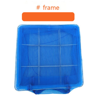 Rede de pesca dobrável de dois nós para peixes e camarões