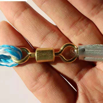 Rede de pesca grande de nylon de 6 pés de comprimento com um único nó, de cadeia de ferro soldada e material durável