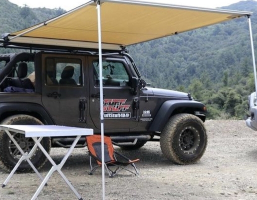 Tenda lateral de telhado de carro galvanizado de aço para acampamento e aventuras ao ar livre
