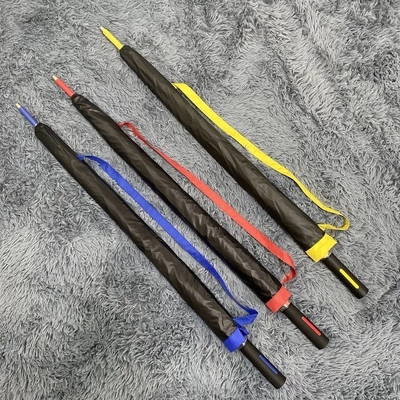 Guarda-chuva de golfe com costelas de fibra de vidro e logotipo personalizado