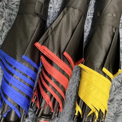 Guarda-chuva de golfe com costelas de fibra de vidro e logotipo personalizado