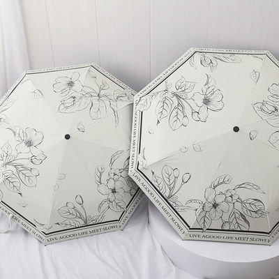 Dual Função Paraguas Francês para Mulheres Automático Dobrável Protetor Solar e Proteção da Chuva