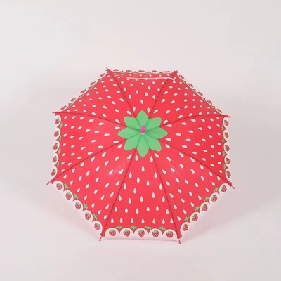 Mão curva Frutas retas Impressão guarda-chuva infantil Design criativo para presente infantil