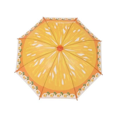 Mão curva Frutas retas Impressão guarda-chuva infantil Design criativo para presente infantil