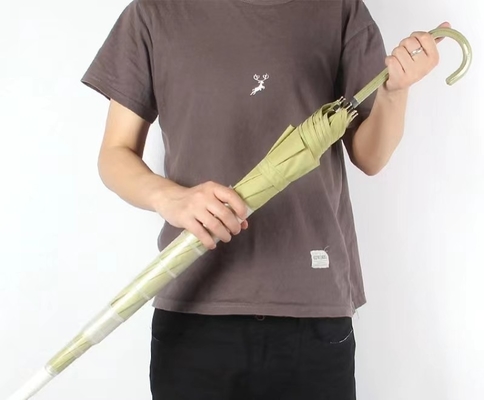 Companheiro de viagem guarda-chuva recta com capa de manga de plástico anti-gotejamento