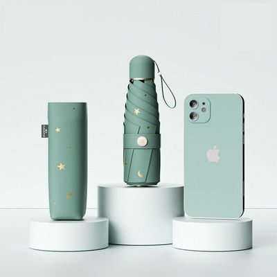 Proteção UV Mulheres chuva e sol Duplo guarda-sol Vinyl guarda-chuva com controle manual