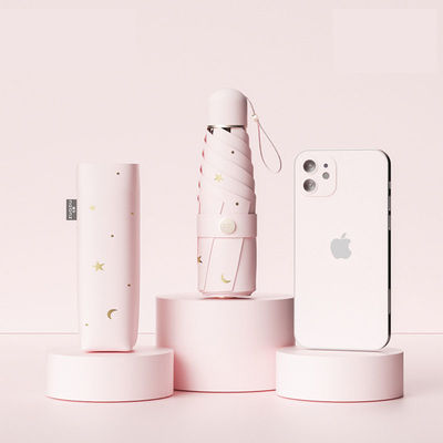 Proteção UV Mulheres chuva e sol Duplo guarda-sol Vinyl guarda-chuva com controle manual