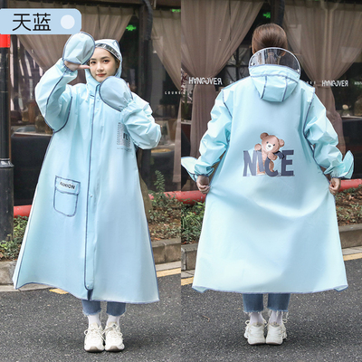 Poncho de veículo elétrico de espessamento de casaco de chuva longo e transparente para motoristas do sexo feminino