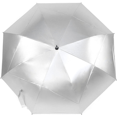 Um guarda-chuva de golfe de camada dupla A mais recente invenção de prata de titânio para fornecimento transfronteiriço