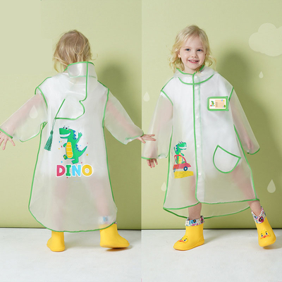 Poncho de desenho animado de Dinossauro Pequeno para alunos do ensino fundamental