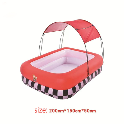 Não revestido vela acabamento crianças inflável piscina de tenda de circo para família de tamanho completo