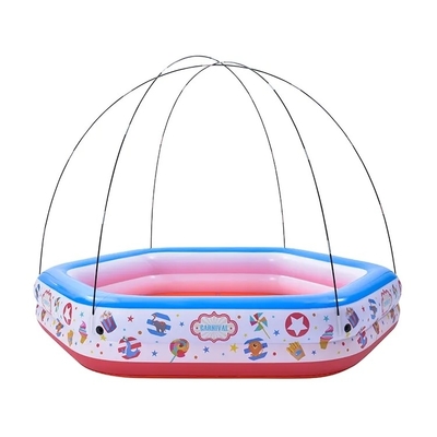 Não revestido vela acabamento crianças inflável piscina de tenda de circo para família de tamanho completo