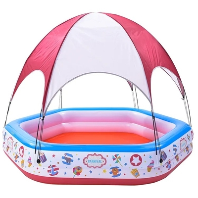 Não revestido vela acabamento crianças inflável piscina de tenda de circo para família de tamanho completo