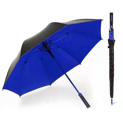 Logotipo personalizado guarda-chuva de golfe à prova de vento com tecido de nylon 190T e tamanho 8k 27inch