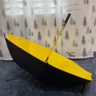 Logotipo personalizado guarda-chuva de golfe à prova de vento com tecido de nylon 190T e tamanho 8k 27inch