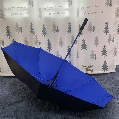 Logotipo personalizado guarda-chuva de golfe à prova de vento com tecido de nylon 190T e tamanho 8k 27inch