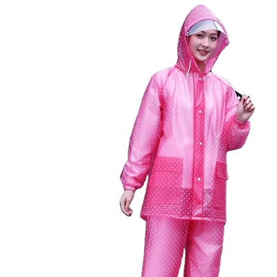 Cores personalizadas Rainwear Vestido de chuva feminino e calças de chuva impermeáveis masculinas
