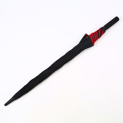 Adulto guarda-chuva de golfe vermelha personalizada com protecção solar impermeável e resistente ao vento