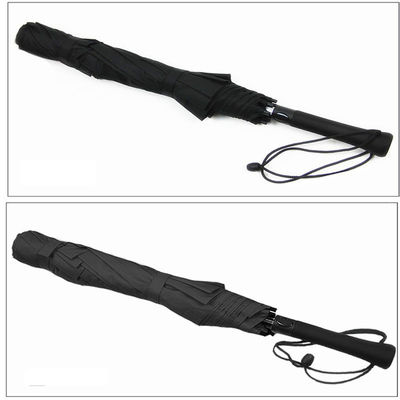 120cm de diâmetro aberto duas dobras de reforço automático chuva guarda-chuva de golfe para promoção