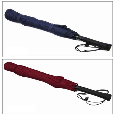 120cm de diâmetro aberto duas dobras de reforço automático chuva guarda-chuva de golfe para promoção