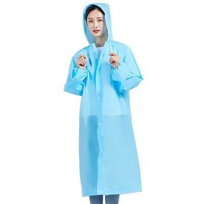 Produtos de pesca 100% EVA tecido impermeável casaco de chuva com logotipo personalizado e moda leve