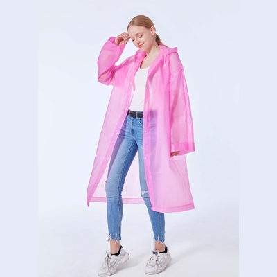 Produtos de pesca 100% EVA tecido impermeável casaco de chuva com logotipo personalizado e moda leve
