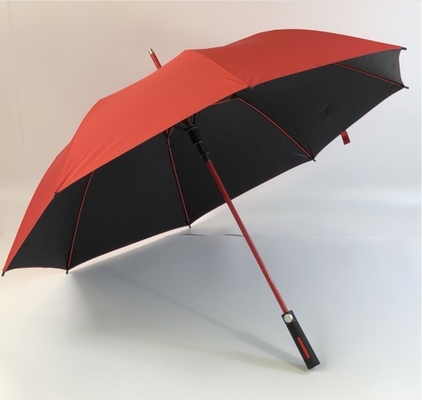 Padrão recto Golf tamanho guarda-chuva com manobra suave EVA e revestimento de prata