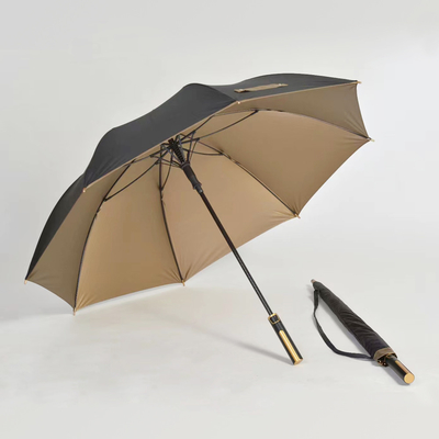 Padrão recto Golf tamanho guarda-chuva com manobra suave EVA e revestimento de prata