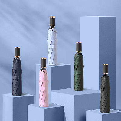Guarda-chuva de negócios de cor personalizada para proteção UV e design multicolor para viagens