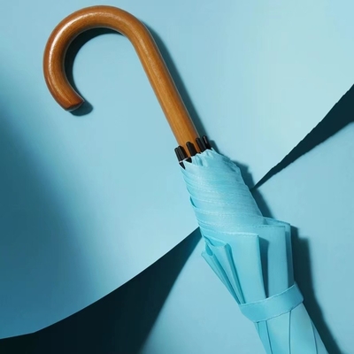 Presente de Negócios 8K 23 polegadas Fibra de vidro Quadro Ósseo Direito guarda-chuva com um-peça de manobra