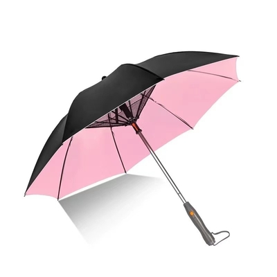 Seu guarda-chuva de viagem UV Protect Auto Open com carregador USB e logotipo personalizado