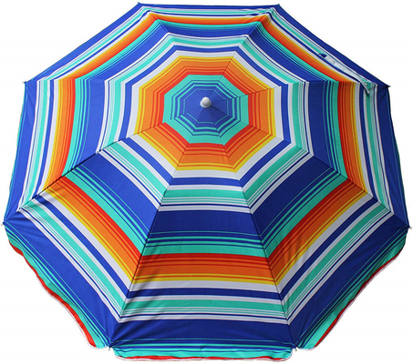 Um guarda-chuva elegante para o pátio com toalhas e impressão de logotipo personalizado