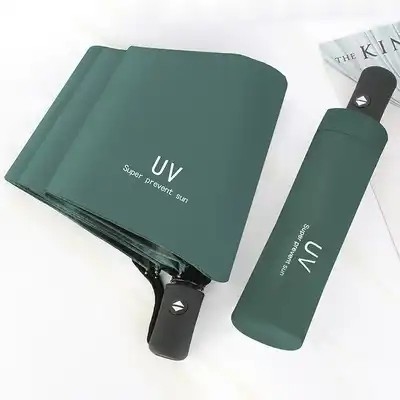 Impressão de logotipo personalizado guarda-chuva triplo com eixo de metal Logotipo de carro Regalo e promoção