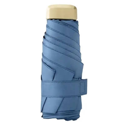 Cinco Fold 6k UV Solar guarda-chuva Mini Folding Pocket guarda-chuva presente com 87cm Diâmetro aberto