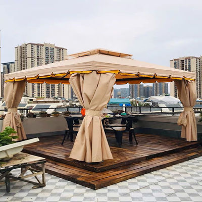 Pavilhão ao ar livre Four Corner Umbrel Roma Tenda para estande de restauração Campanha publicitária