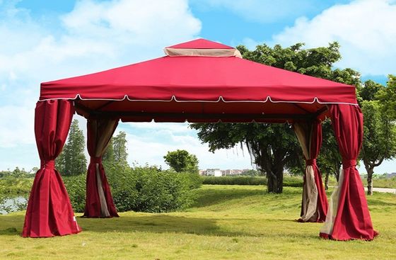 Pavilhão ao ar livre Four Corner Umbrel Roma Tenda para estande de restauração Campanha publicitária